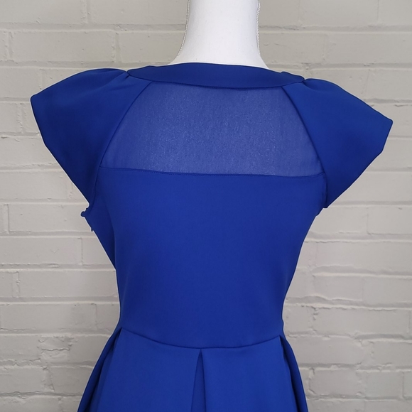 Cynthia Rowley Royal Blue Dress Size L - Picture 6 of 10